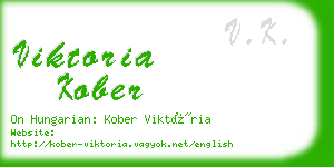 viktoria kober business card